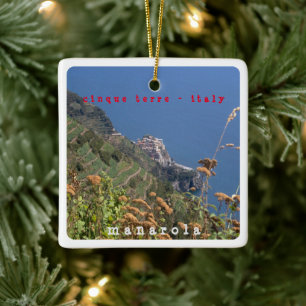 LGR011 MANAROLA, Cinque Terre, Italien, Keramikornament