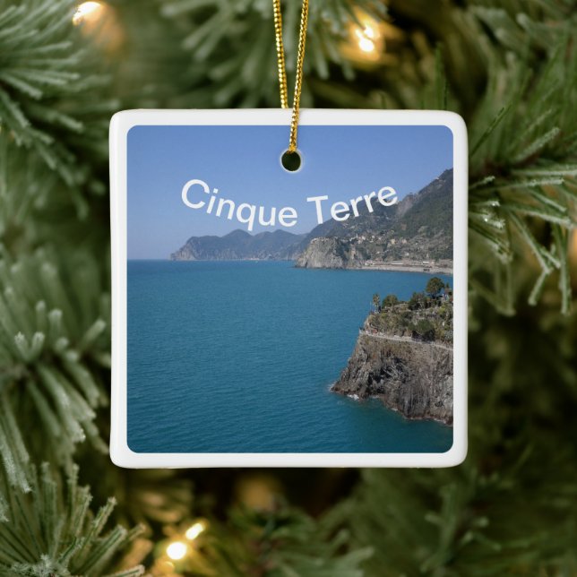 LGR029 CINQUE TERRE - Ligurien - Italien, Keramikornament (Baum)