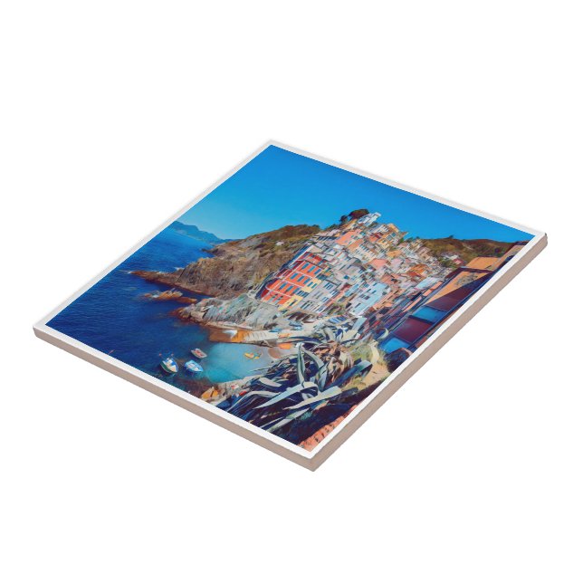 LGR035 RIOMAGGIORE, Cinque Terre, Italien, Fliese (Seite)