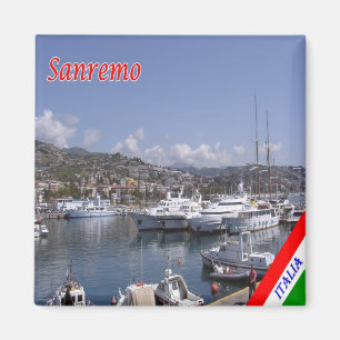 LGR081 SANREMO - Port - Ligurien - Italien - Kühls Magnet