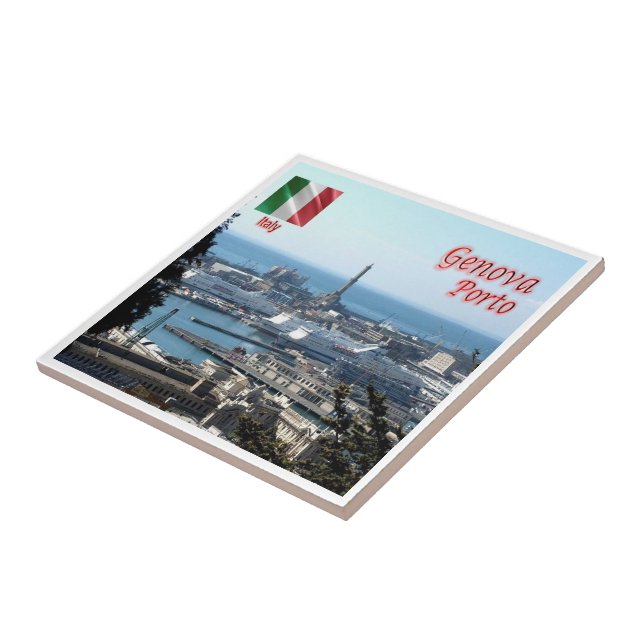 LGR150 GENOA PORT, Ligurien, Italien, Fliese (Seite)