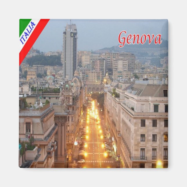 LGR161 GENOA, Brigata Liguria, Italien, Kühlschran Magnet (Vorne)