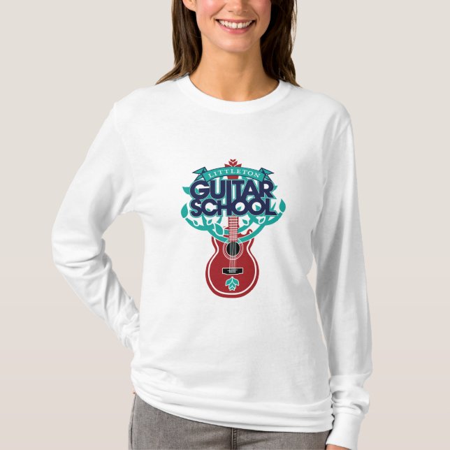LGS-Original-Gitarrenlogo für Frauen/ Langschläfer T-Shirt (Vorderseite)