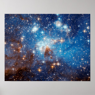 LH 95 Sternentstehungsregion - Hubble-Weltraumfoto Poster