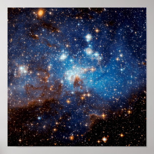 LH 95 Sternentstehungsregion - Hubble-Weltraumfoto Poster