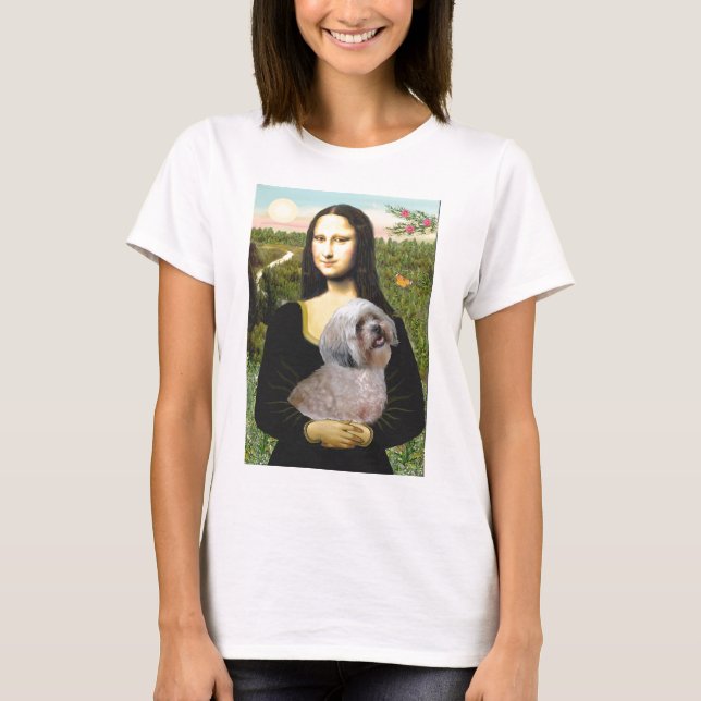 Lhasa Apso 10 - Mona Lisa T-Shirt (Vorderseite)