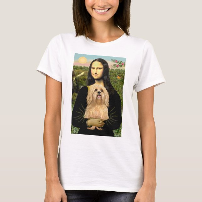 Lhasa Apso 9 - Mona Lisa T-Shirt (Vorderseite)