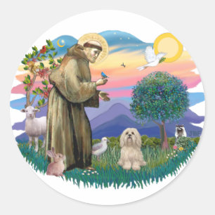 Lhasa Apso (#9) Runder Aufkleber