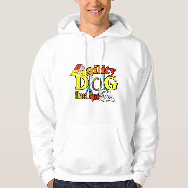 Lhasa Apso Agility Geschenke Hoodie (Vorderseite)