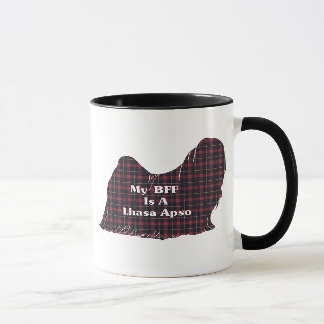Lhasa Apso BESTE FREUNDIN Tasse (Rechts)