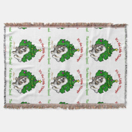 Lhasa Apso Christmas Decke