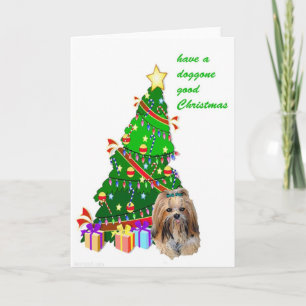 LHASA APSO CHRISTMAS FEIERTAGSKARTE