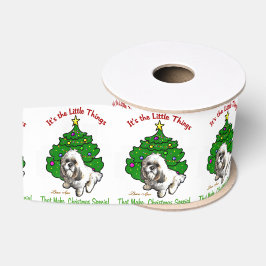 Lhasa Apso Christmas Ripsband