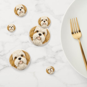 Lhasa Apso Dog 3D Inspiriert Konfetti