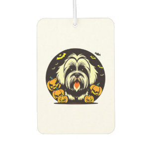 Lhasa Apso dog halloween Autolufterfrischer