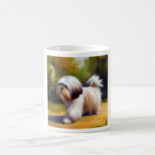 Lhasa Apso Dog Kaffeetasse (Mittel)