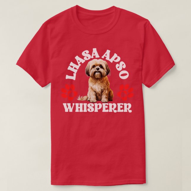 Lhasa Apso Flüsterer T-Shirt (Design vorne)