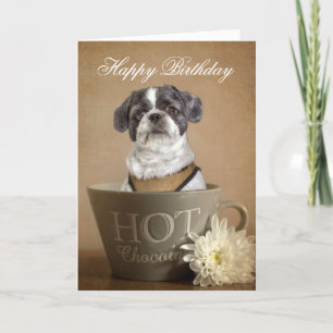 Lhasa apso Greetings Card Karte