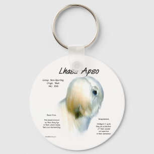Lhasa Apso History Design Schlüsselanhänger