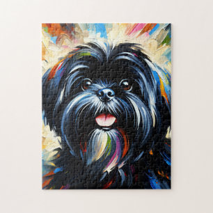 Lhasa Apso Hund Acryl Druck Hunde Liebhaber Gesche