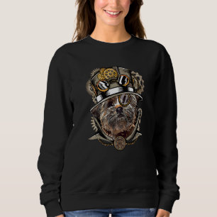 Lhasa Apso Hund mittelalterliche viktorianische Go Sweatshirt
