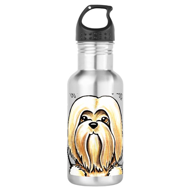 Lhasa Apso IAAM Trinkflasche (Vorderseite)