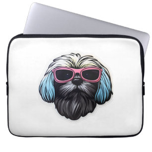 Lhasa Apso in Cooler Sonnenbrille Klassischer T -  Laptopschutzhülle