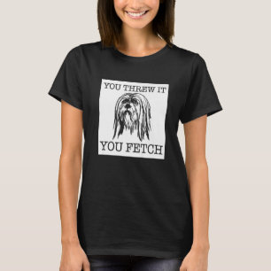 Lhasa Apso lustiger Hundeliebhaber Prämie T-Shirt