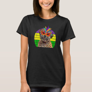 Lhasa Apso Mardi Gras Party Dog Maskenperlen T-Shirt