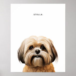 Lhasa Apso Personalisiert Print Poster