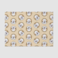 Lhasa Apso Puppy Malerei Niedliche Original Hunde 
