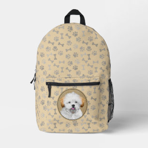 Lhasa Apso Puppy Painting - Niedliche Original Dog Bedruckter Rucksack