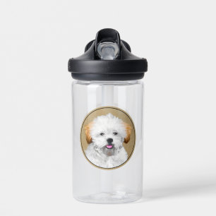 Lhasa Apso Puppy Painting - Niedliche Original Dog Trinkflasche