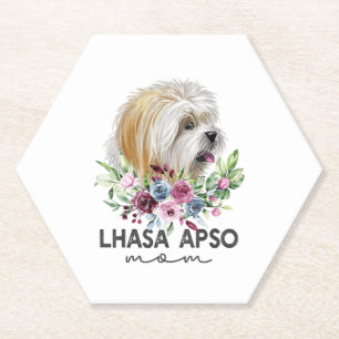 Lhasa Apso Shirt gibt Dog Mama Untersetzer