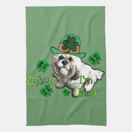 Lhasa Apso St Patricks Küchentuch