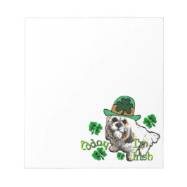Lhasa Apso St Patricks Notizblock