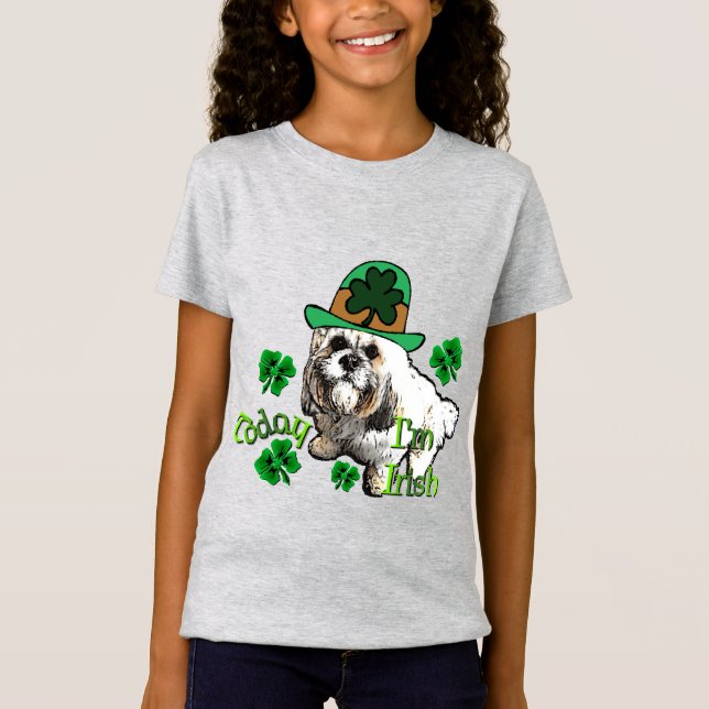 Lhasa Apso St Patricks T-Shirt (Vorderseite)