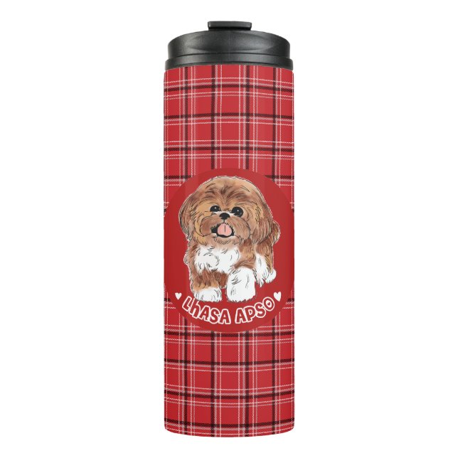 Lhasa Apso Thermosbecher (Vorderseite)