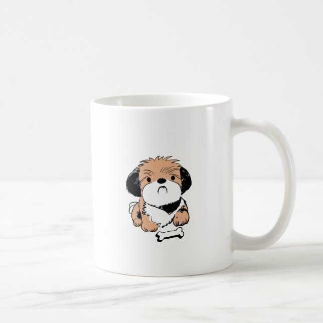 Lhasa Apso und Hund Leckerei Kaffeetasse (Rechts)