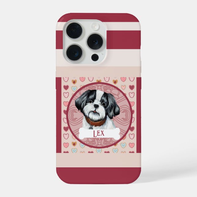 Lhasa Apso Valentine Heart iPhone 11 Pro Case  iPhone 15 Pro Hülle (Rückseite)