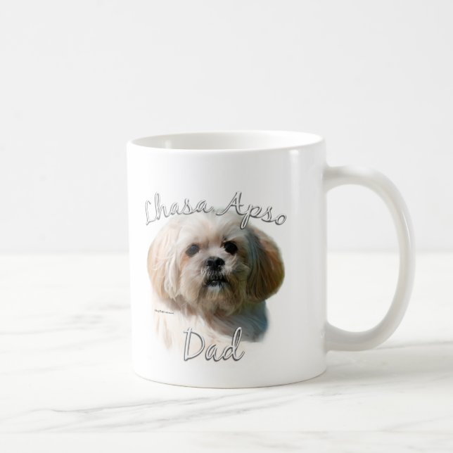 Lhasa Apso Vater 2 Kaffeetasse (Rechts)
