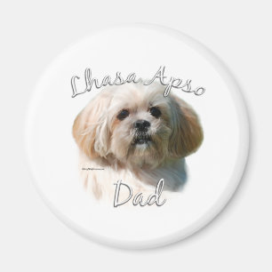 Lhasa Apso Vater 2 Magnet