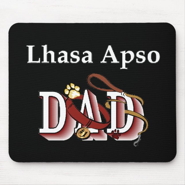 Lhasa Apso Vater Gifts Mousepad (Vorne)