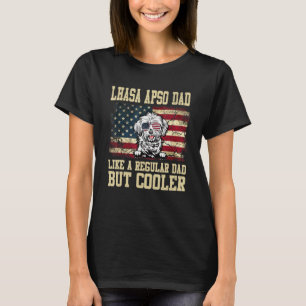 Lhasa Apso Vater wie ein regelmäßiger Vater, aber T-Shirt
