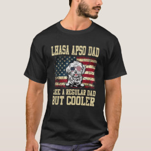 Lhasa Apso Vater wie ein regelmäßiger Vater, aber T-Shirt