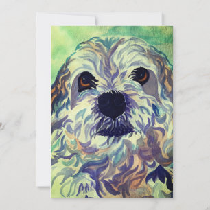 Lhasa Apso Watercolor Dankeskarte