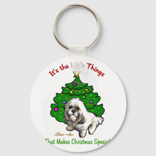 Lhasa Apso Weihnachtsgeschenke Schlüsselanhänger