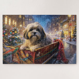 Lhasa Apso Weihnachtssaison