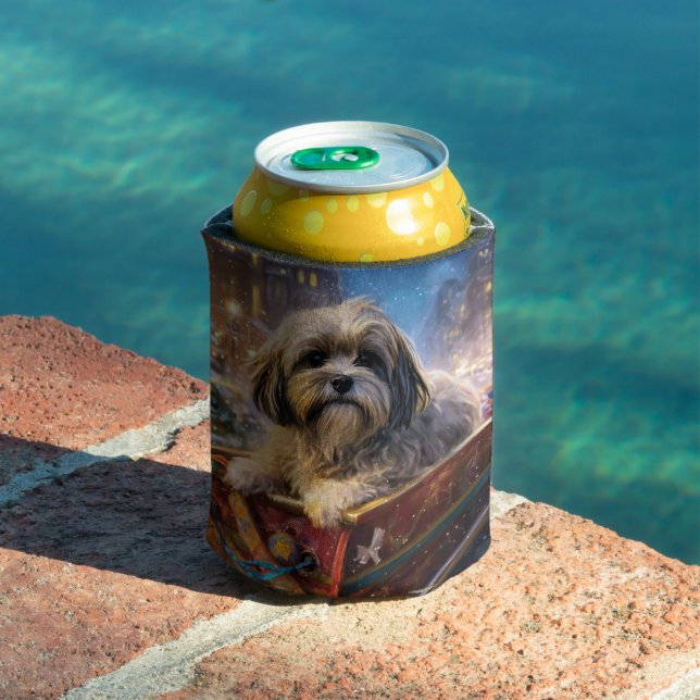 Lhasa Apso Weihnachtssaison Dosenkühler (In Situ Pool)