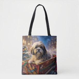Lhasa Apso Weihnachtssaison Tasche